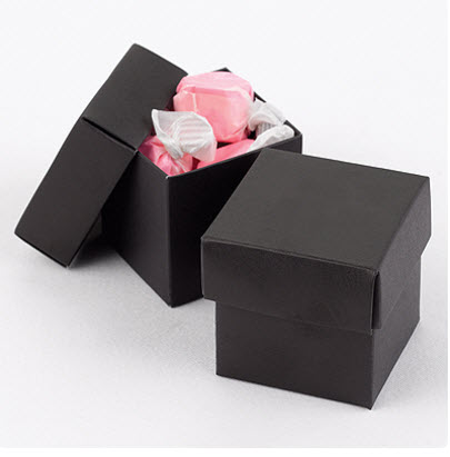 black favor boxes