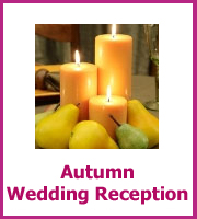 autumn wedding reception