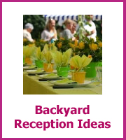 backyard wedding reception