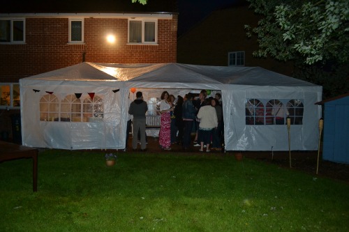 reception party tent