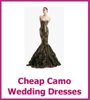 cheap camo wedding dresses