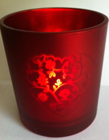 red candle wedding favor