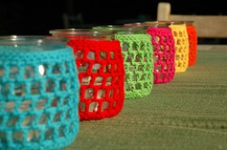 multi colored tealights