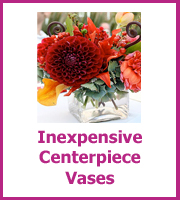 inexpensive centerpiece vases