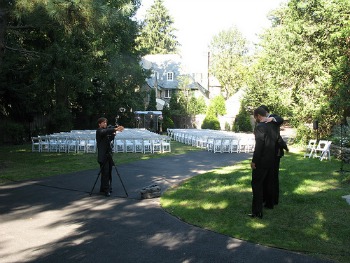 backyard ceremony