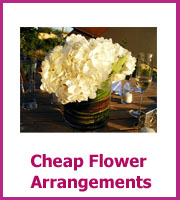 cheap wedding flower arrangements