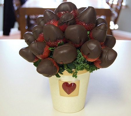 chocolate strawberry centerpiece