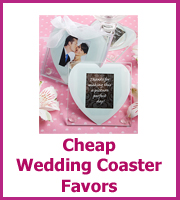 cheap wedding favor coasters