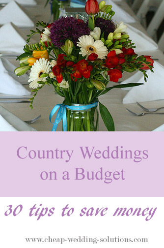 Country Wedding On A Budget