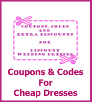 coupons and discount codes for wedding dresses