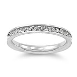 CZ wedding band