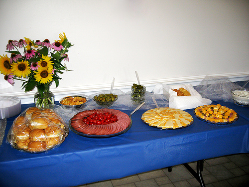 diy wedding buffet