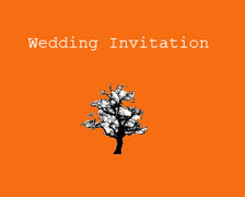 fall wedding invitation