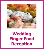 wedding finger food reception