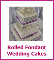 cheap rolled fondant wedding cake ideas