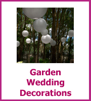 garden wedding decorations