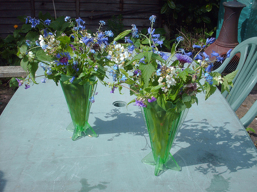 home grown wedding flowers