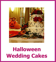 cheap halloween wedding cakes