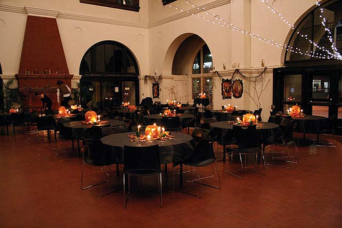 halloween wedding reception