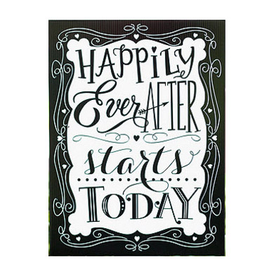 happily ever after wedding sign