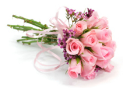 pink wedding bouquet