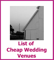 list of cheap wedding venues