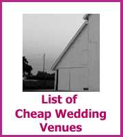 list of cheap wedding venues
