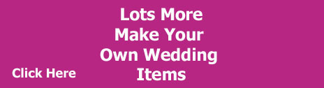 make your own wedding items