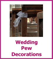 wedding pew decorations