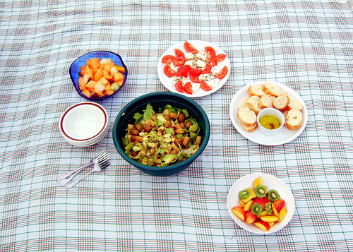 afternoon picnic reception