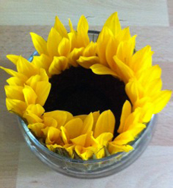 sunflower wedding centerpiece