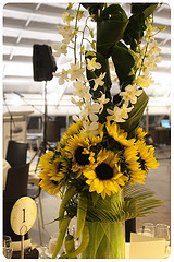 sunflower centerpiece