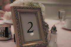 framed table numbers