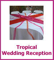 cheap tropical wedding reception