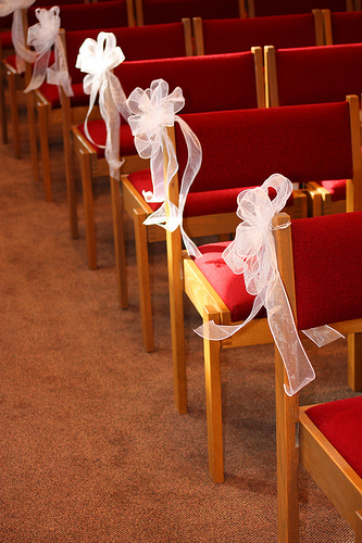 Cheap Wedding Pew Decorations