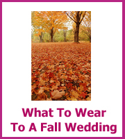 what to wear to a fall wedding