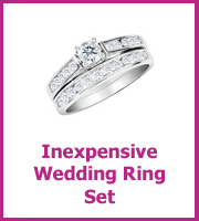 inexpensive wedding ring sets