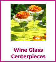 wine glass centerpiece