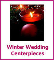 inexpensive winter wedding centerpieces