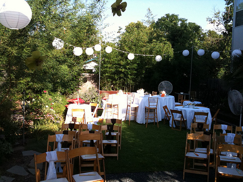 wooden wedding chairs