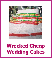 wrecked cheap wedding cakes