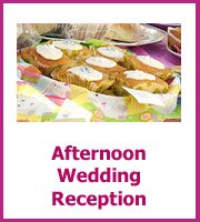 afternoon wedding reception menu