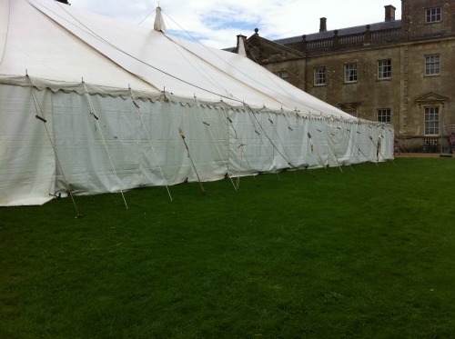 wedding tent in state park