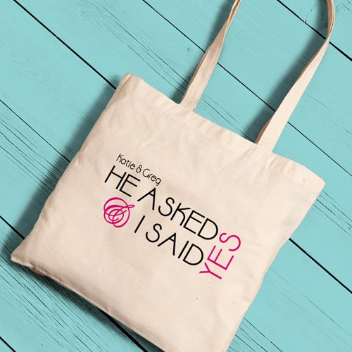 personalized bridal tote