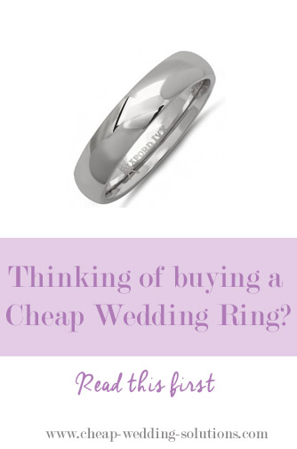buying a cheap wedding ring