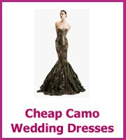 cheap camo wedding dresses