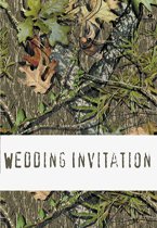 mossy oak style wedding invitation