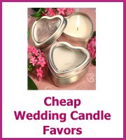 cheap wedding candle favors