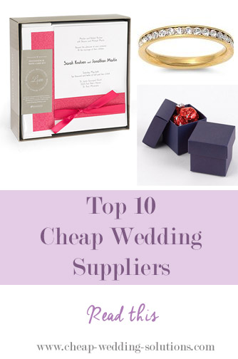 cheap wedding supplies