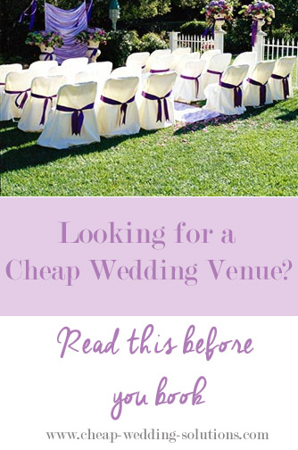 cheap wedding venue booking